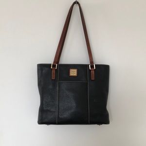 Black and brown handbag
